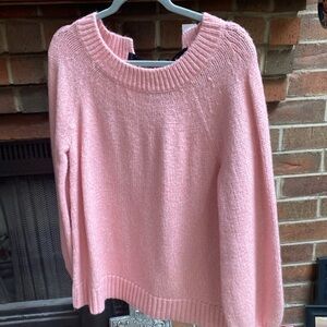 Loft Sweater, Bow Back, light pink